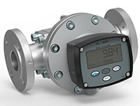 1/2 to 2" Flanged Oval Gear Flowmeters with LCD Display & Pulse Output